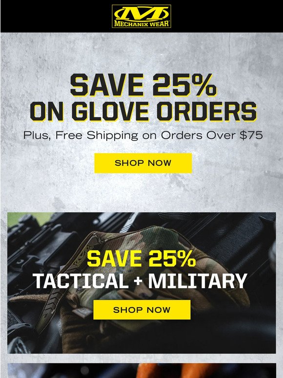 Gloves for Every Environment - All 25% Off
