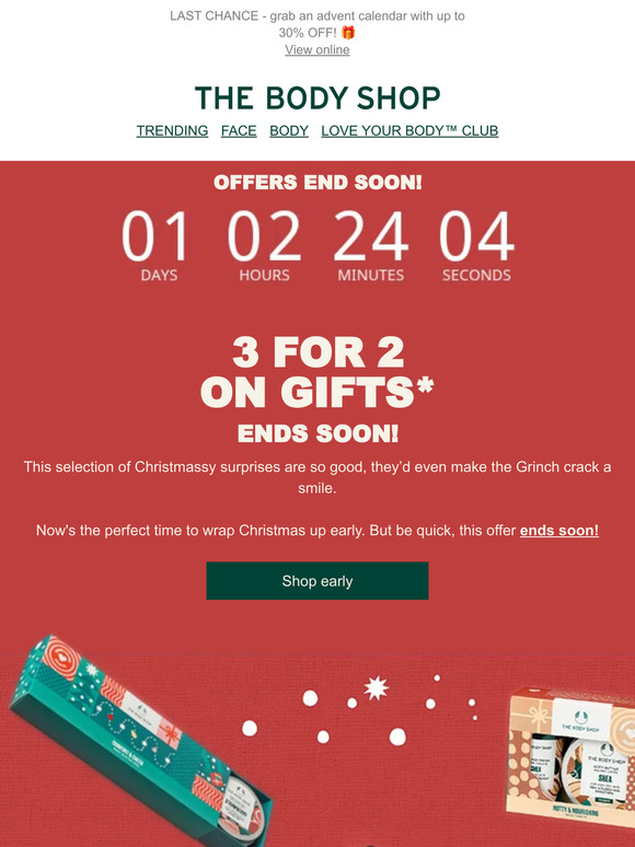3 FOR 2 on gifts ENDS SOON! 🚨