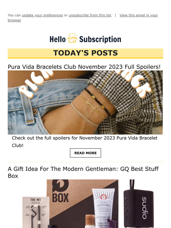 💌 Hello Subscription! Reviews, Spoilers, & Deals! 💌