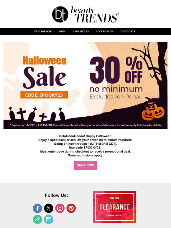 GRAB A SPOOOKTACULAR DEAL!!