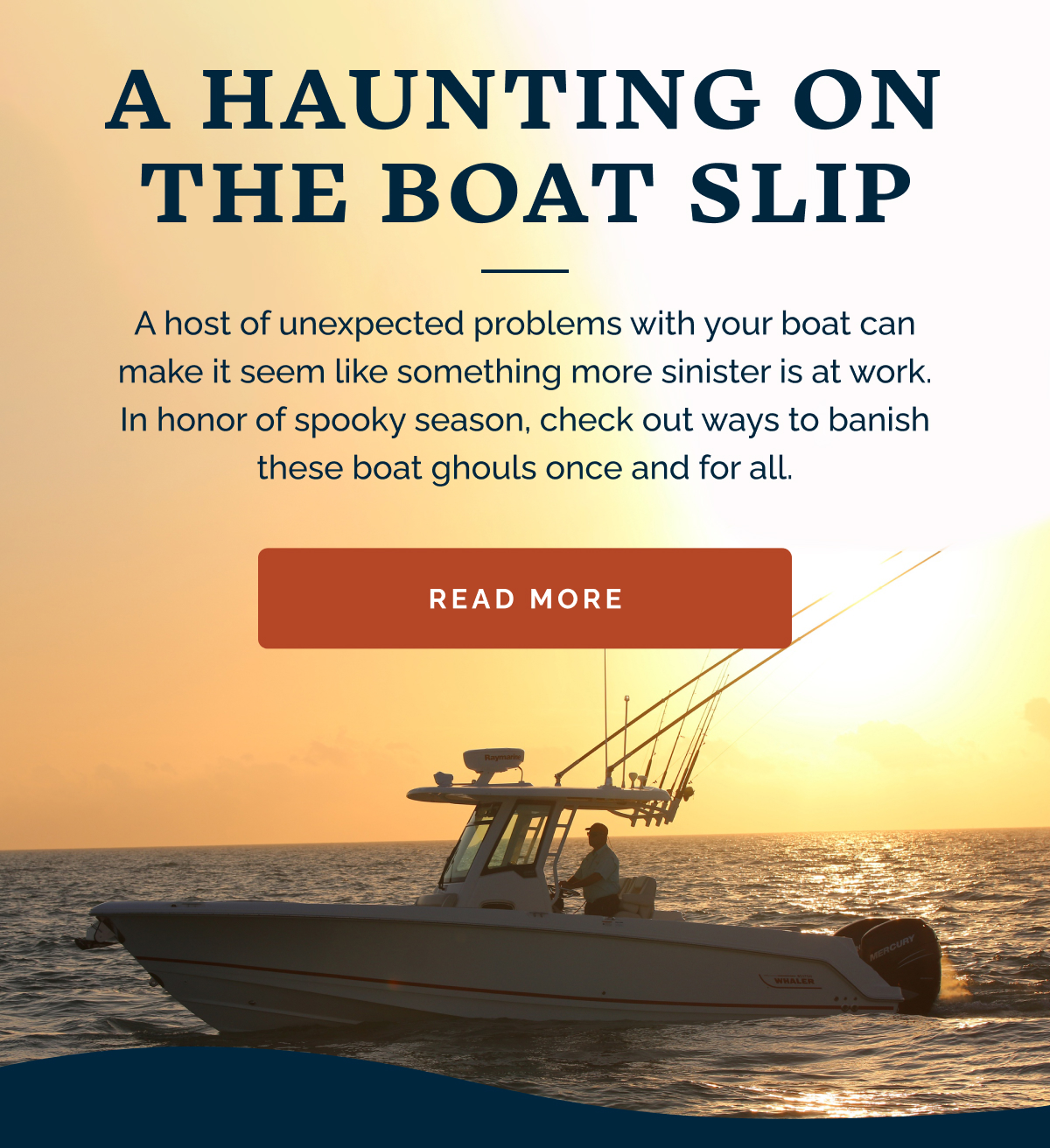 Boat Outfitters Super spooky boat problems 🎃 Milled