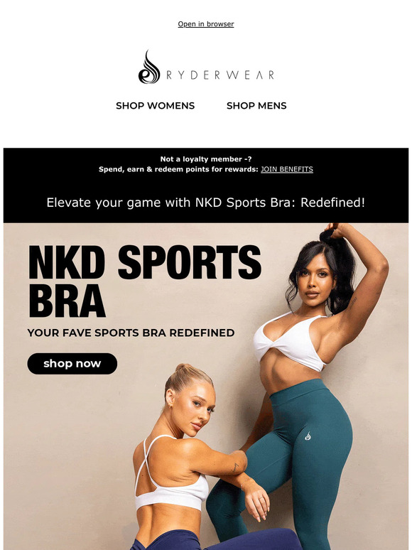 🏋️‍♀️ It's a Game-Changer: New NKD Sports Bra 🔥