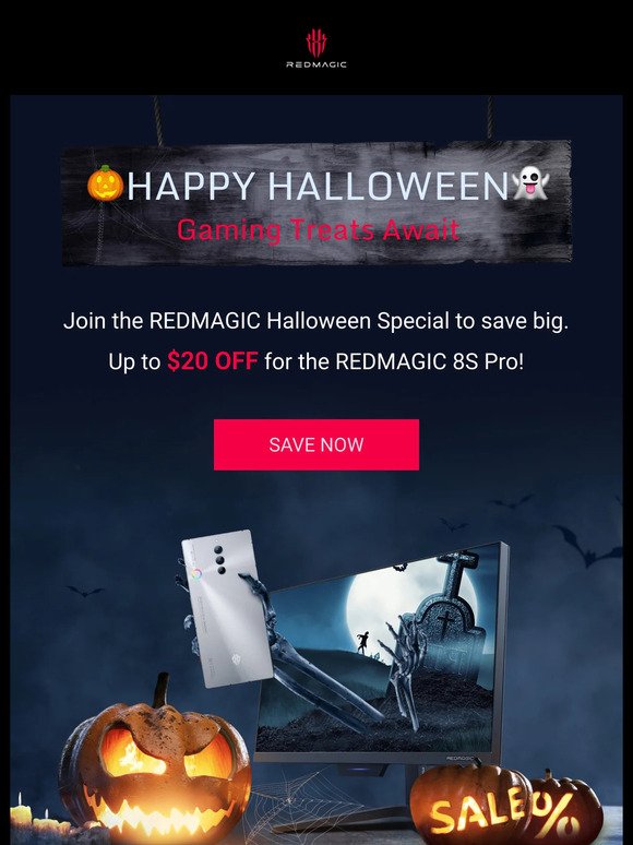 🎃Happy Halloween! Save Big at REDMAGIC Now