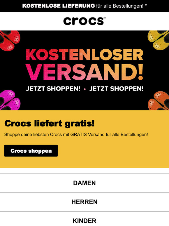 Kostenloser Versand für alles!