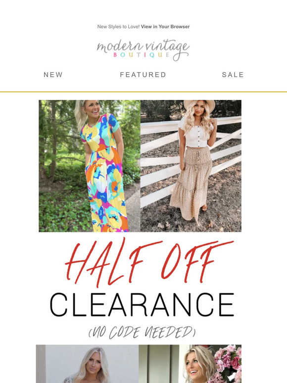 😍 Everything is $20 and below in the clearance tab