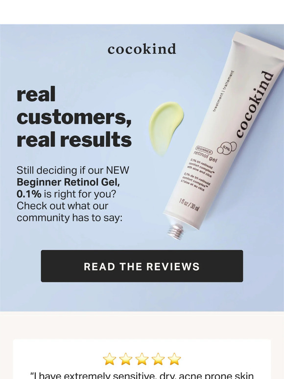 beginner retinol gel 0.1%– cocokind