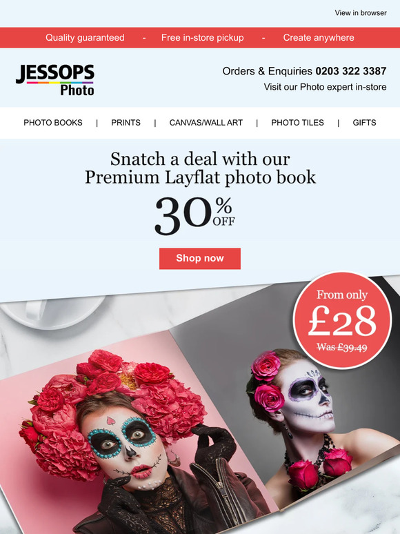 Photo Jessops Back in stock! Get 30 Off our premium photo book