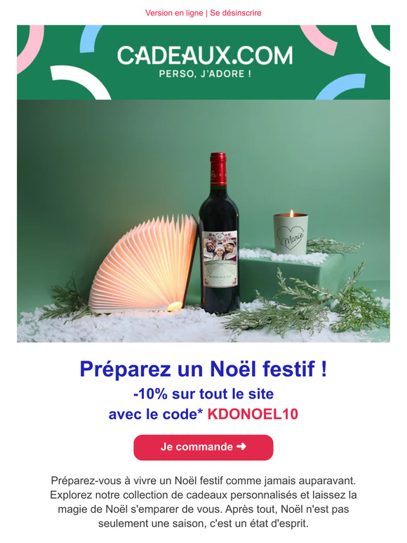 Commandez vos cadeaux de Noël en avance !
