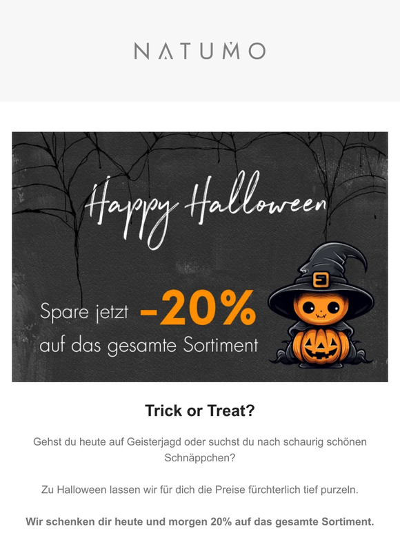 🎃 20% Halloween Sale auf alles!