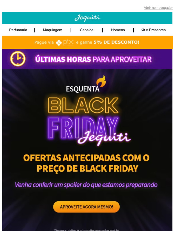 Não se assuste! É PREÇO DE BLACK FRIDAY DE VERDADE! 🚀