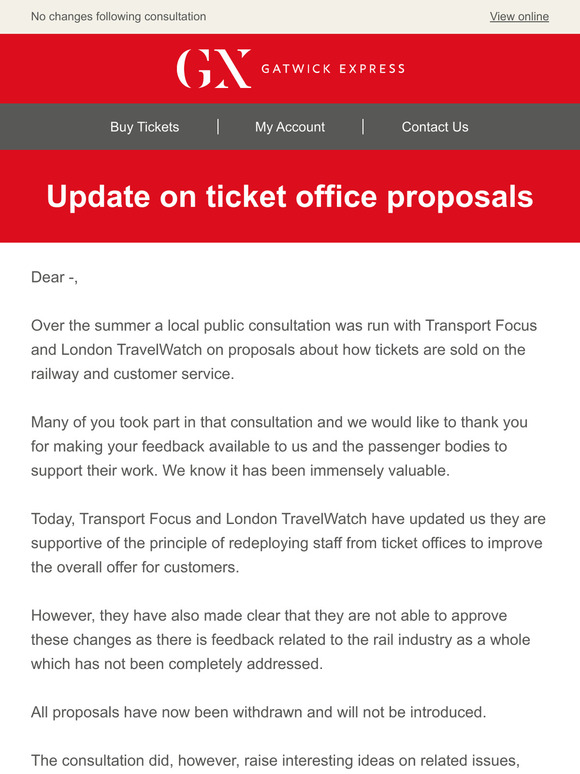 Ticket offices to remain open