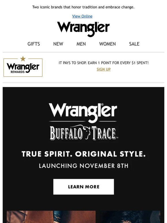 Coming soon: Wrangler x Buffalo Trace