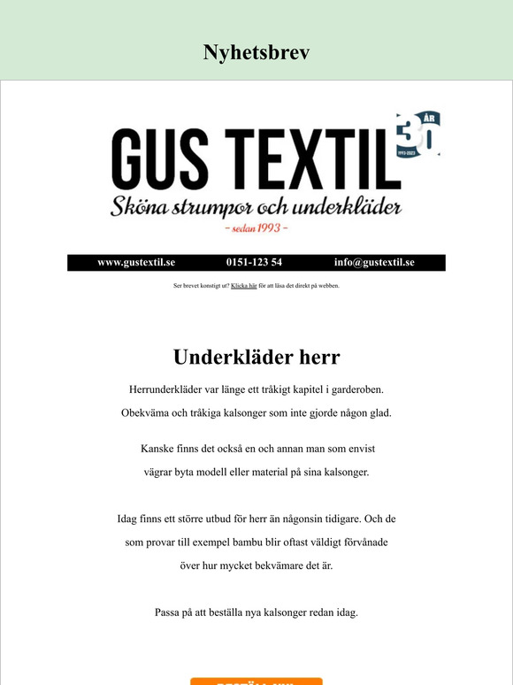 (Under)kläderna gör mannen! + rabattkoder
