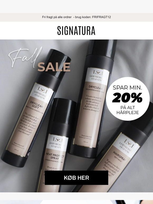 NYE TILBUD: Spar min. 20% på alt hårpleje 🧴