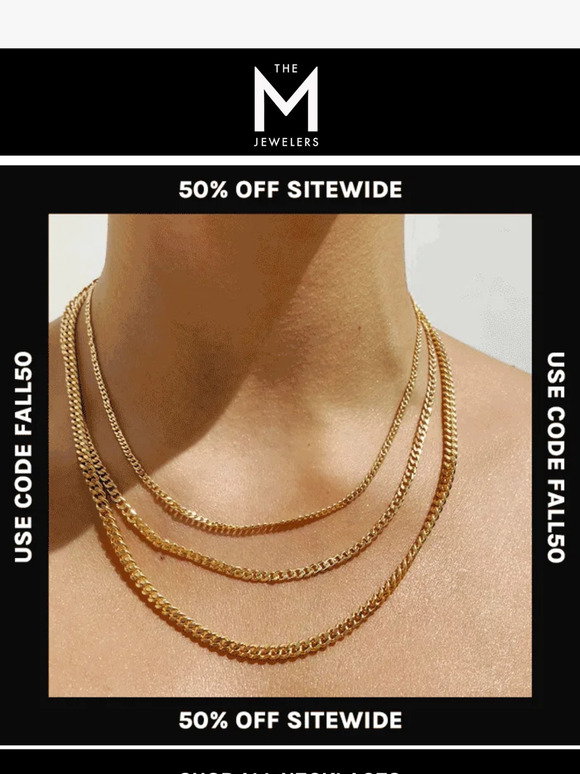 The M Jewelers Necklaces we love 🖤 Milled