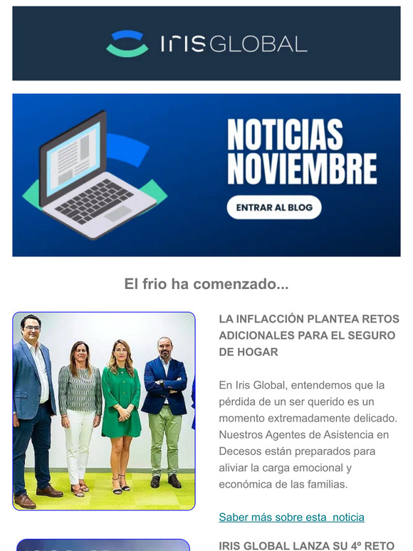 Su ración de noticias de noviembre