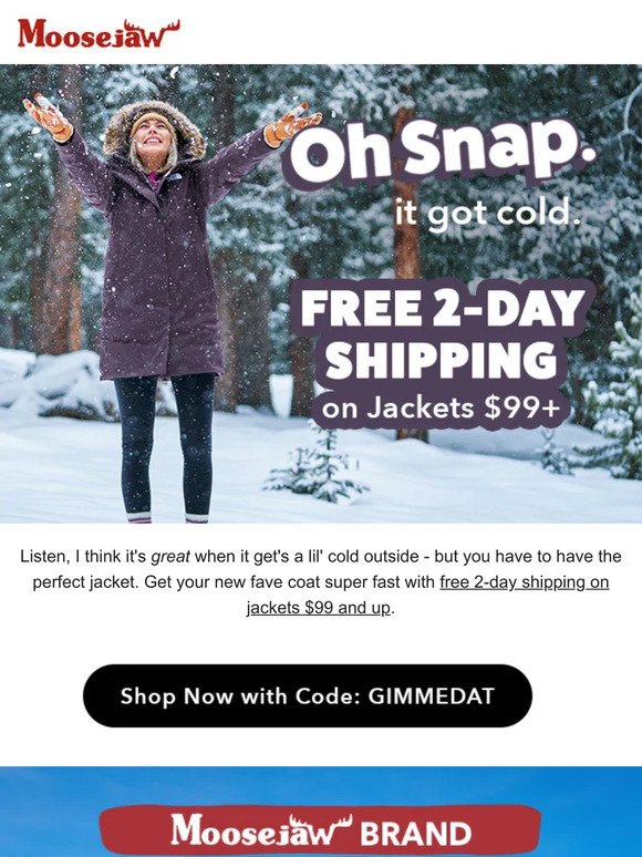 Get it FAST. Free 2-day on jackets $99+. - Moose Jaw