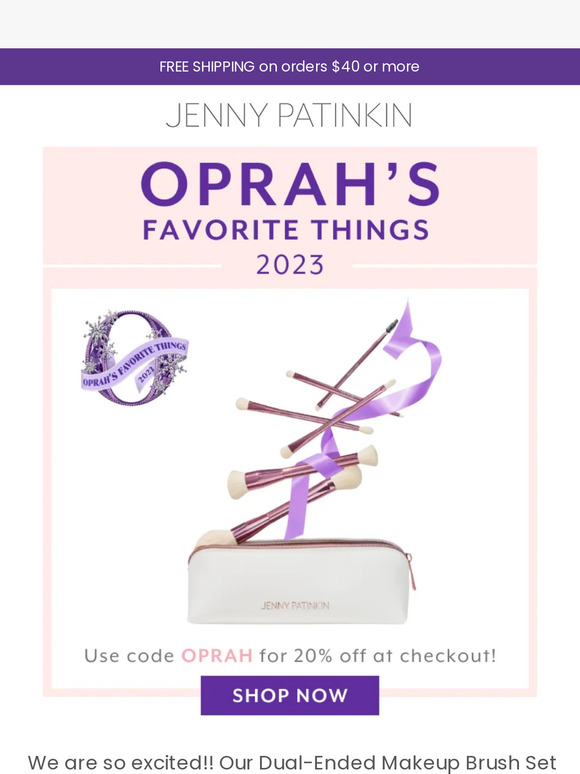 Woo hoo! We're one of Oprah's Favorite Things!