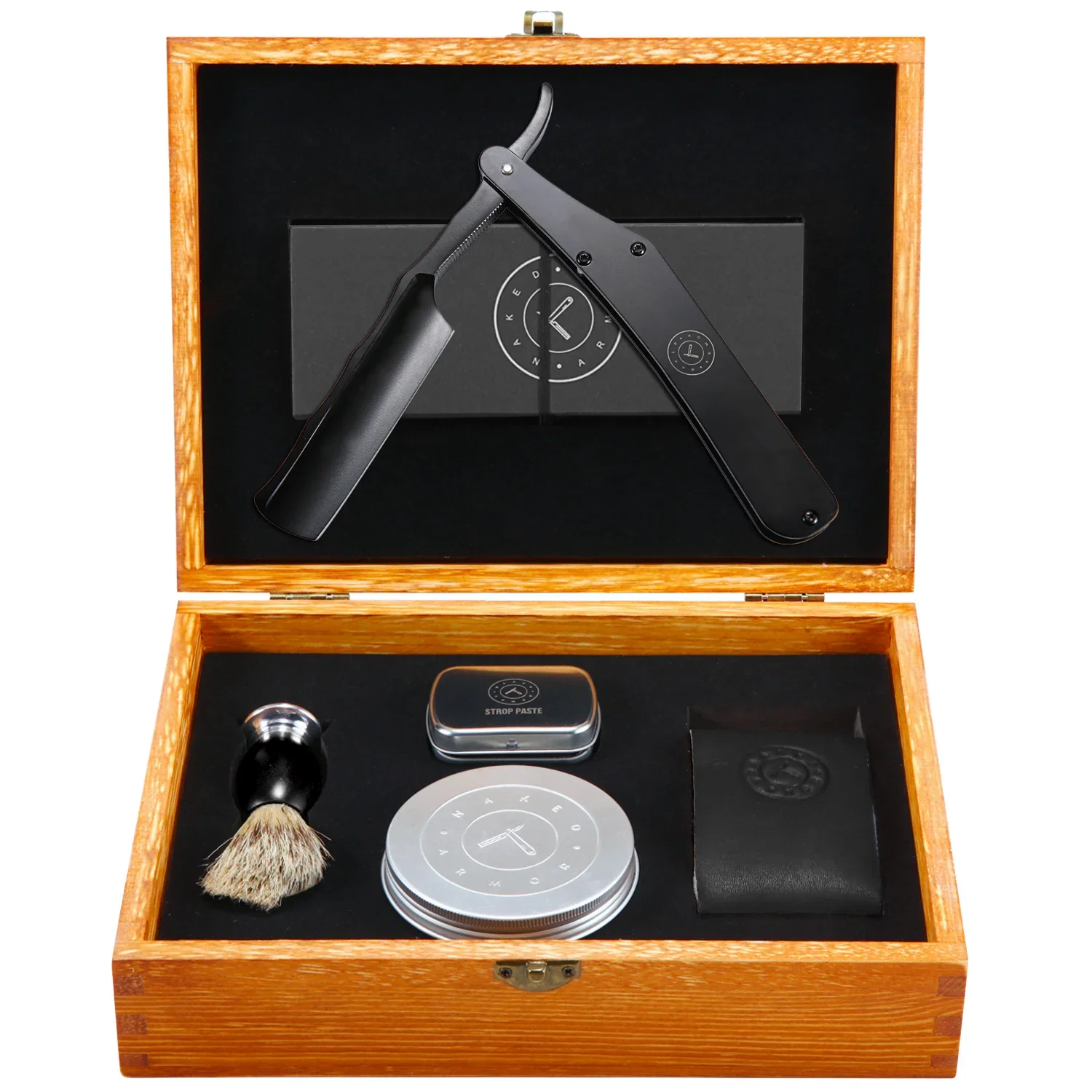 Image of Naked Armor Lancelot 7 Piece Straight Razor Kit