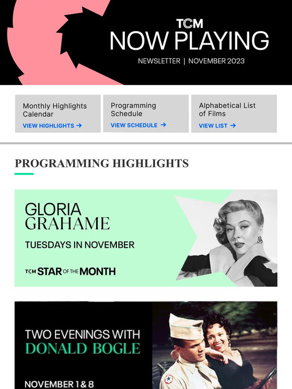TCM Celebrates Gloria Grahame this November as our TCM