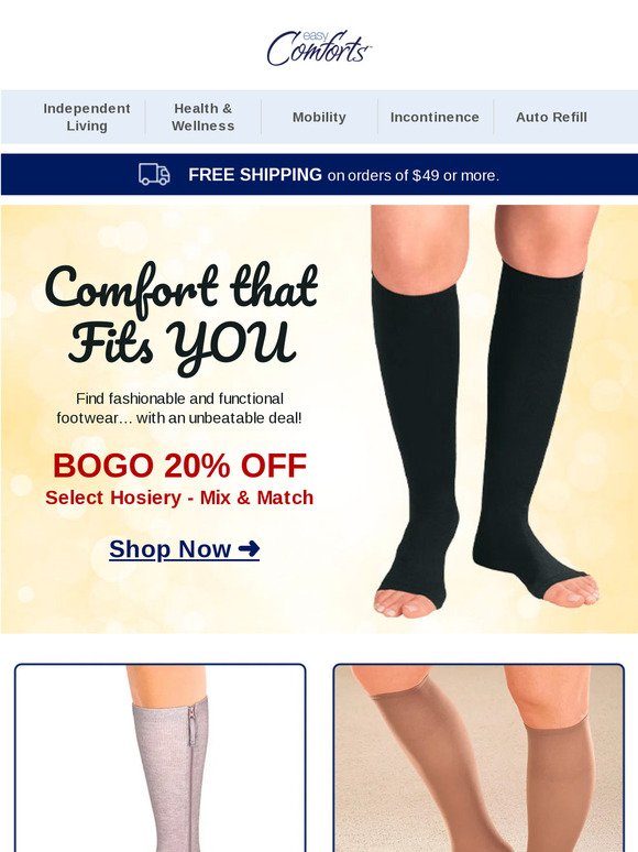 Easy Comforts: Hosiery Solutions Built for Comfort & Style >> | Milled