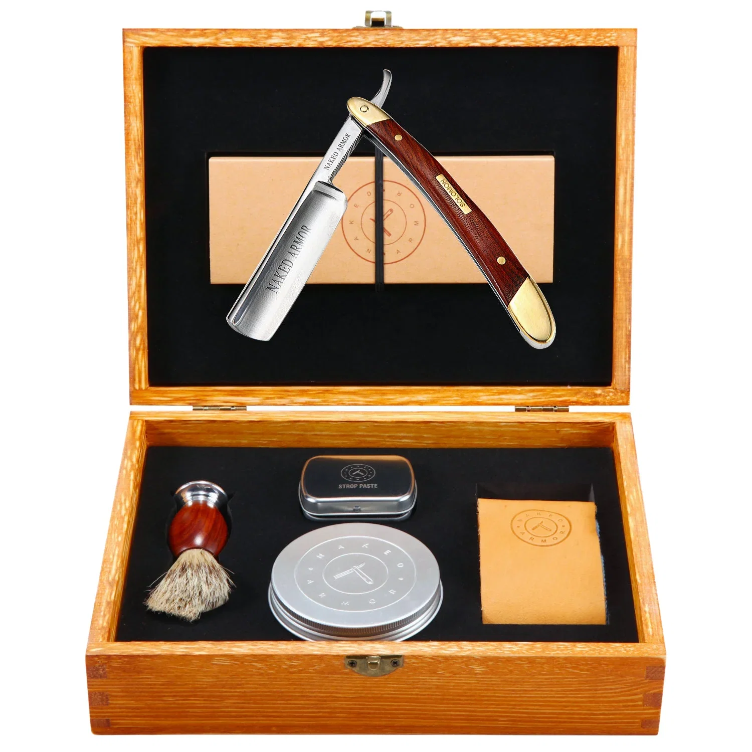 Image of Naked Armor Solomon Straight Razor Kit