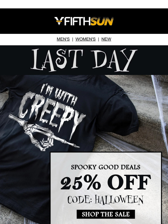Spooky 25% Ends Today! 🧙