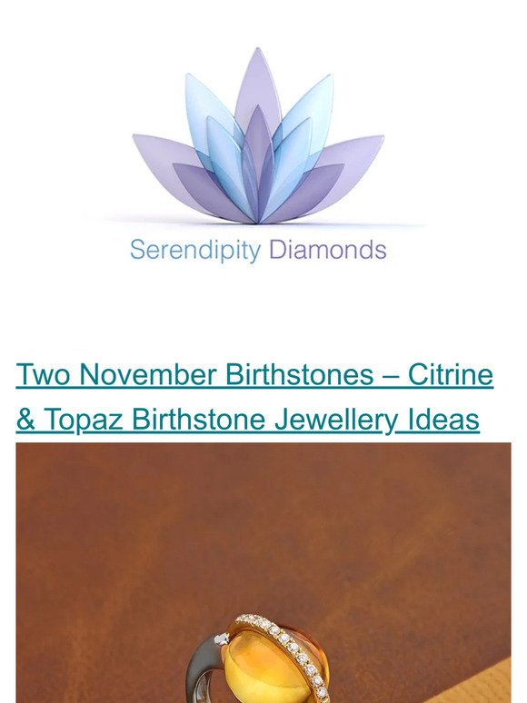 News from Serendipity Diamonds - 11/01/2023