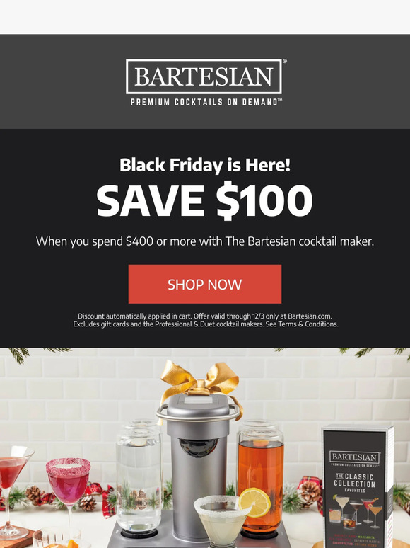 Rare deal delivers one of the best prices yet on Bartesian's