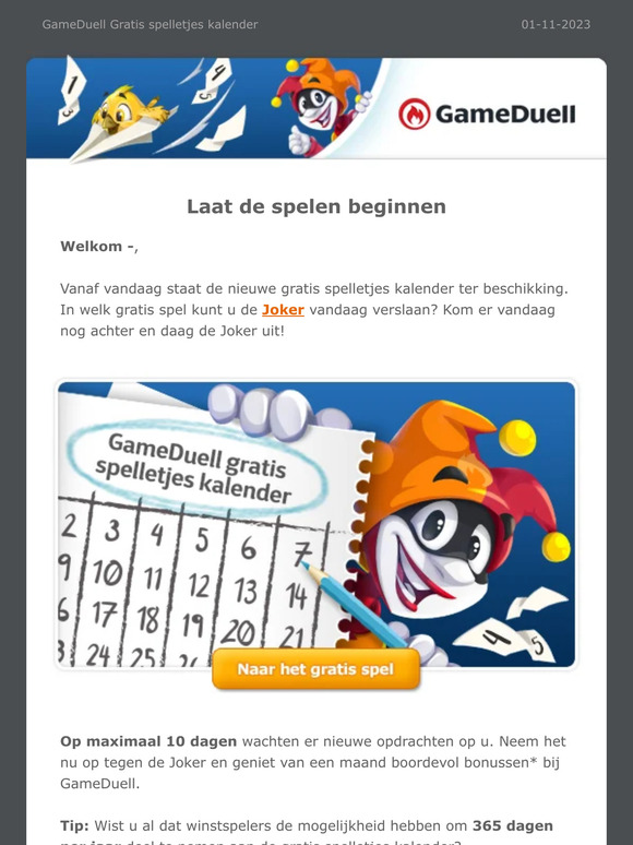 De Joker wacht op u!