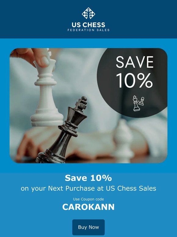Save 10% on your Next Purchase at US Chess Sales