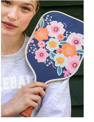 The Floral Pickleball Paddle By The Darling Effect