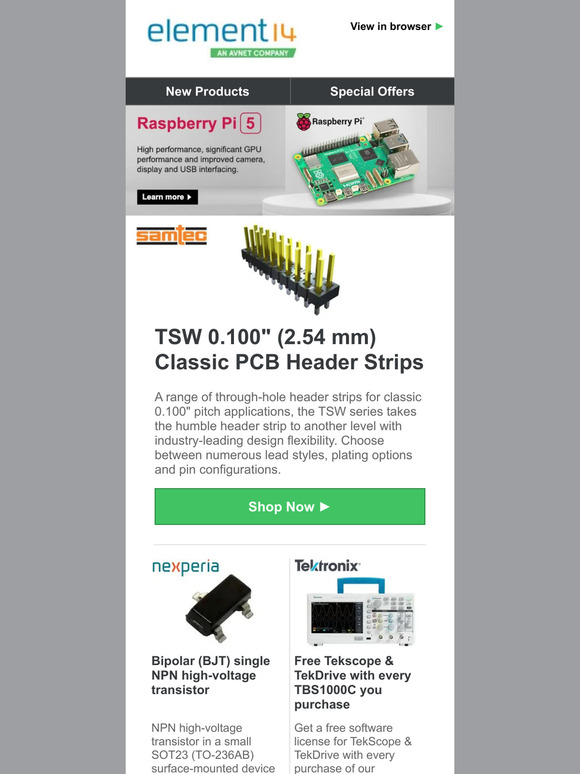 Check out this week's selection of products from our leading manufacturers
