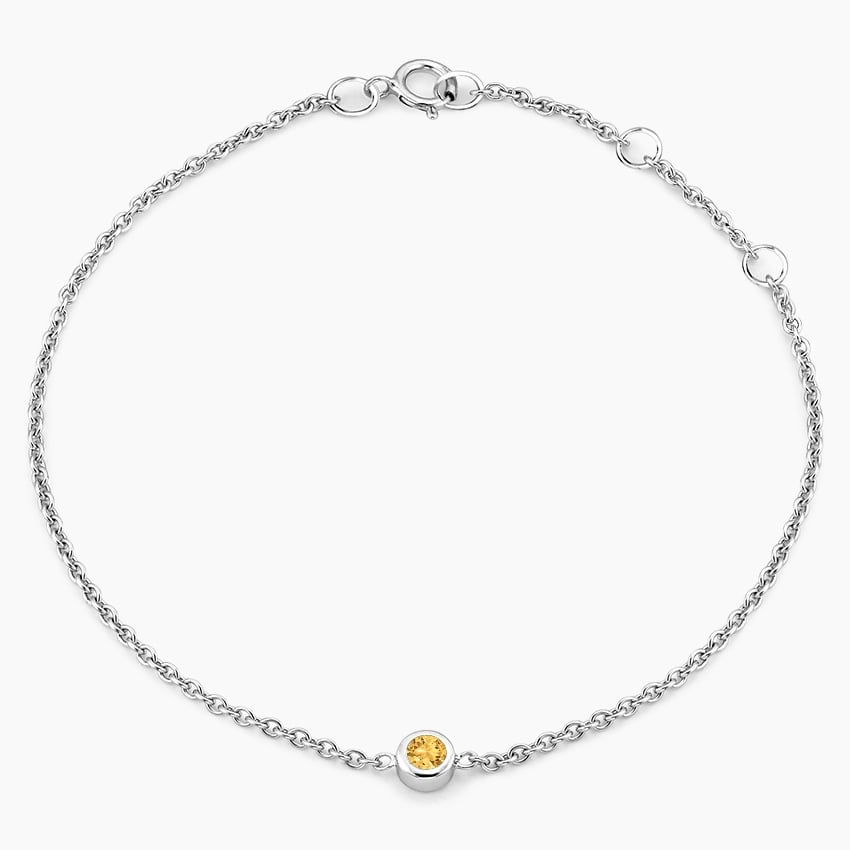 Citrine Bezel Bracelet