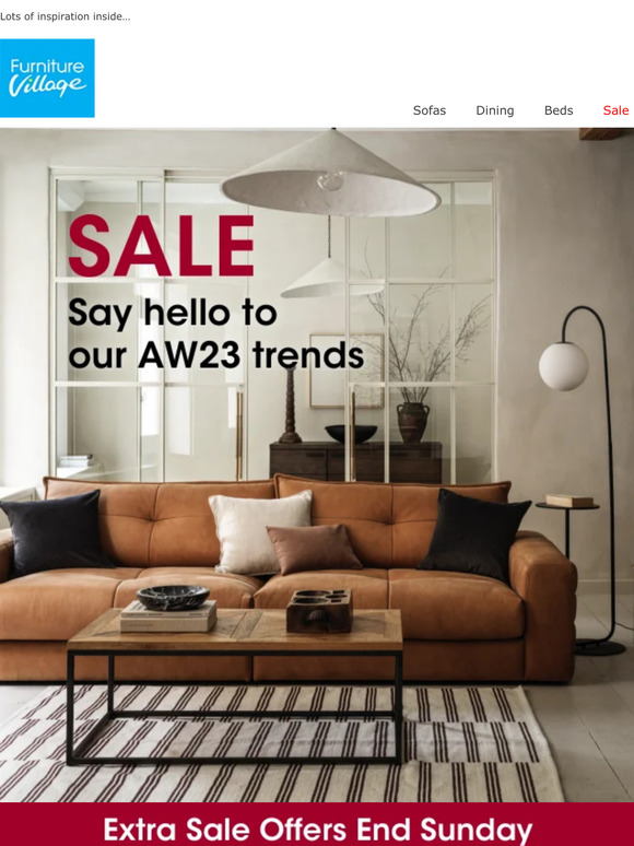 Furniture village deals sale