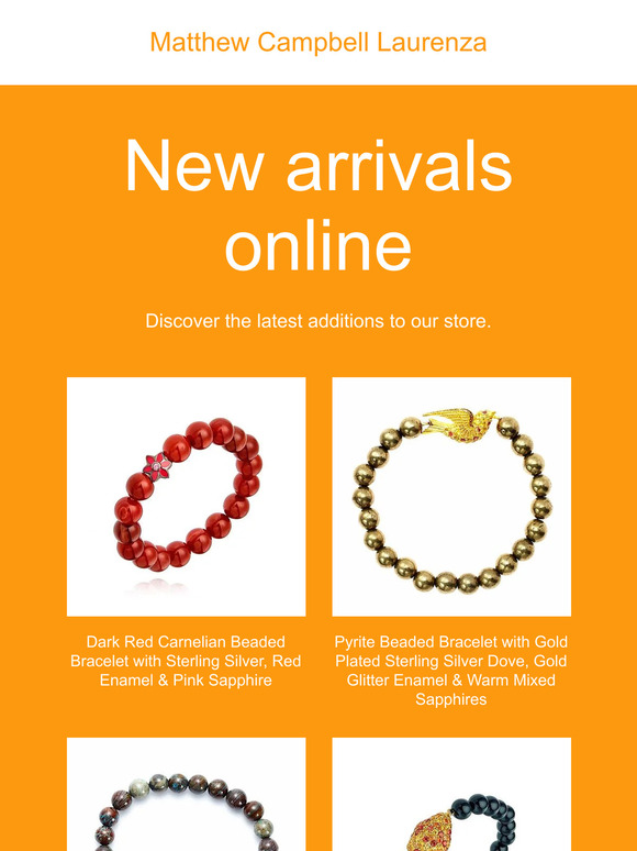 Fun new beaded bracelets exclusively at mcldesign.net
