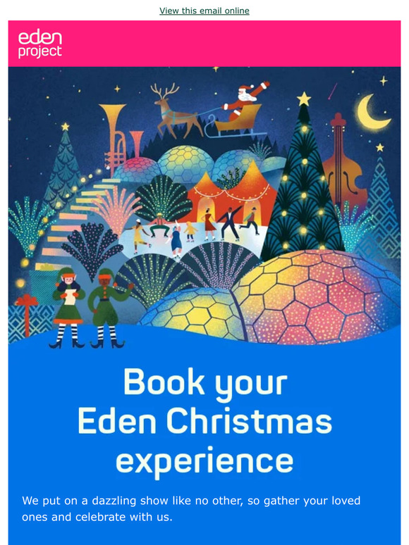 Eden Project Shop Christmas at Eden tickets now available 🎄 Milled