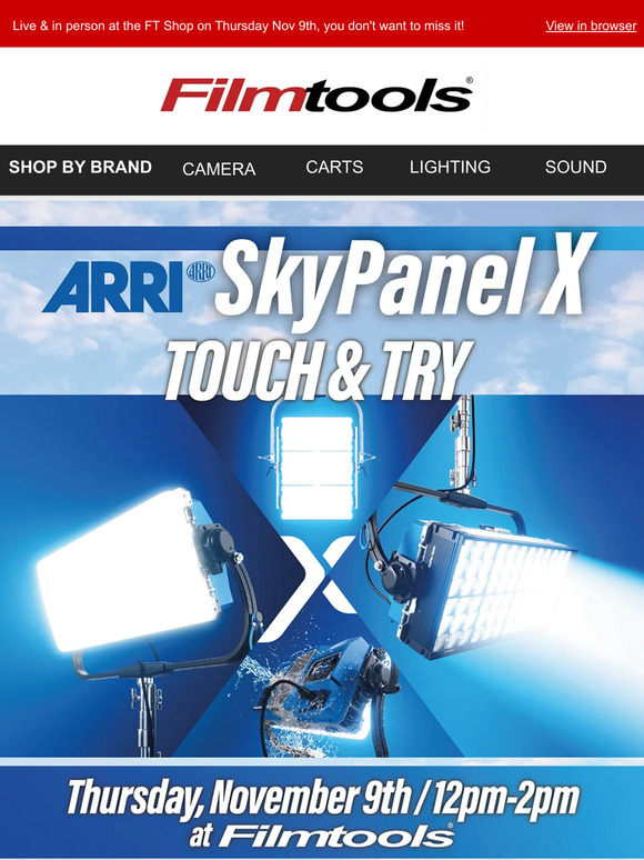 Filmtools Get Hands On With The ARRI SkyPanel X Filmtools! Milled