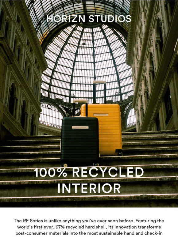 A 97% recycled hard shell? Yes, it’s possible