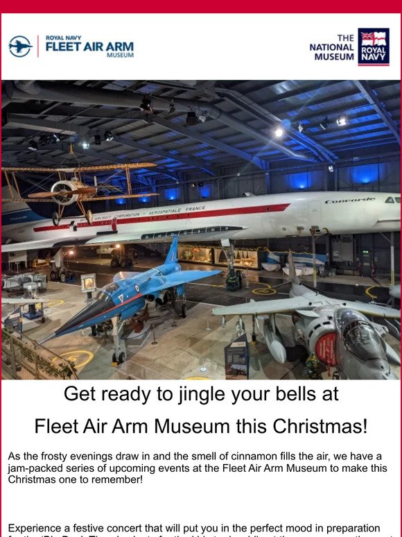 Get ready to jingle your bells at Fleet Air Arm This Christmas