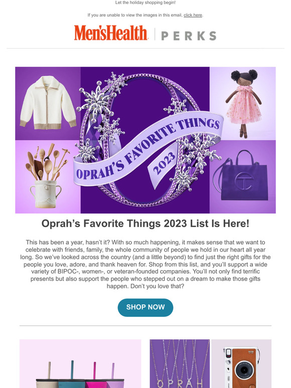 Hearst Magazines Oprah's Favorite Things 2023 List Is Here! Milled