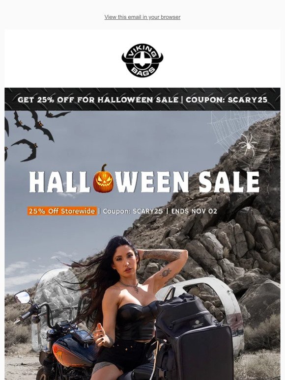Final Hours: Halloween Sale - Get 25% Off Storewide