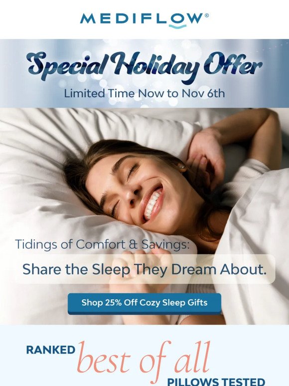 Save 25% on the Perfect Sleep Gift🎁