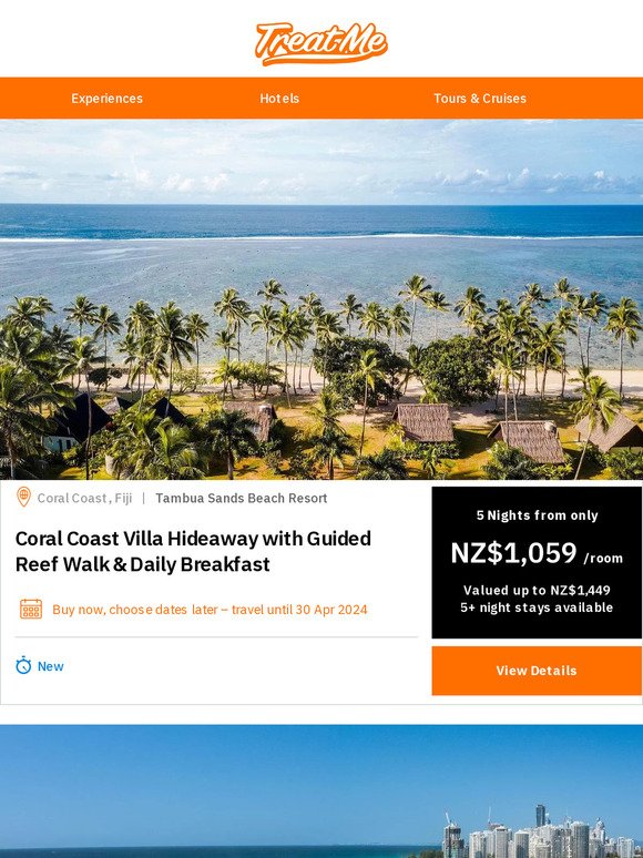 Fiji 5N from $1059! PLUS Gold Coast, Bali & Vietnam