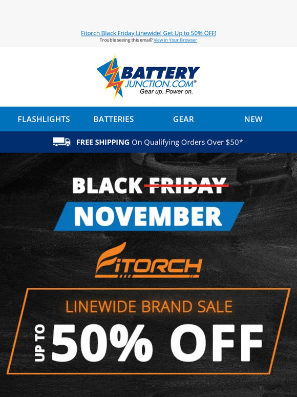 Hurry! Only 24 Hours Left to Save 25% on Fitorch! - Battery Junction