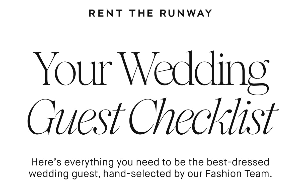 Rent the Runway Wedding Checklist Seasons pleatings Milled