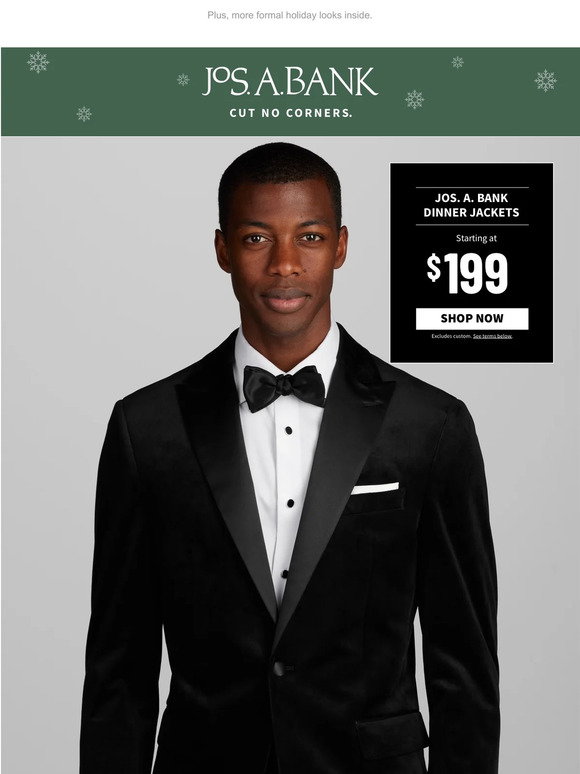 JoS A. Bank: Meet the holidays in something formal. | Milled
