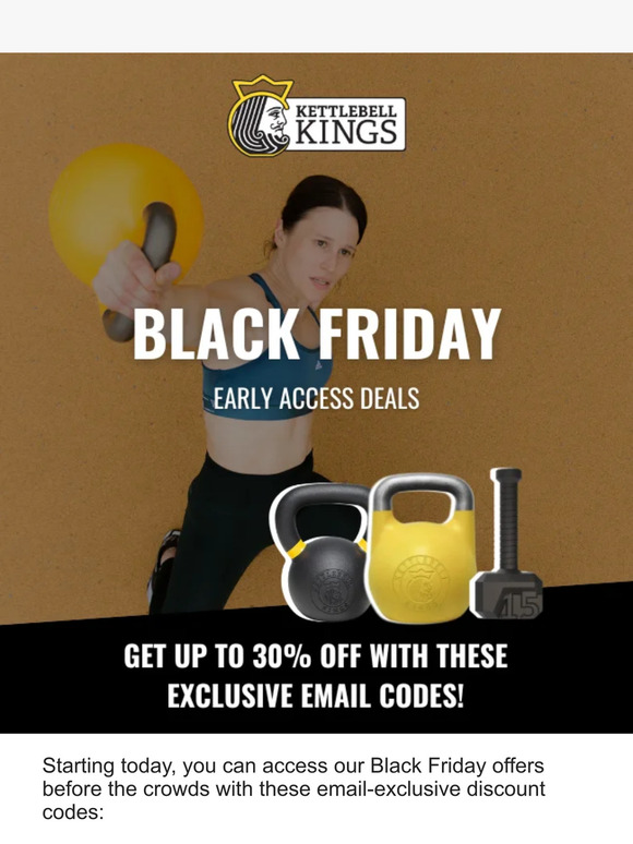 Kettlebell Kings.eu Exclusive Early Access to Black Friday Deals Milled