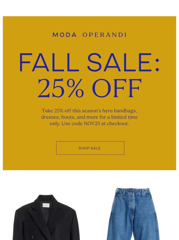 Quick! 25% OFF fall fashion 🍂
