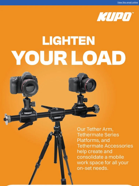 Our Tethermate system is your best friend on-set.